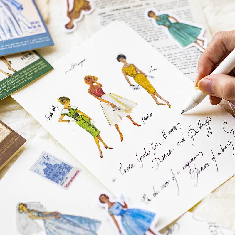 40PCS vintage character stickers - Image 6
