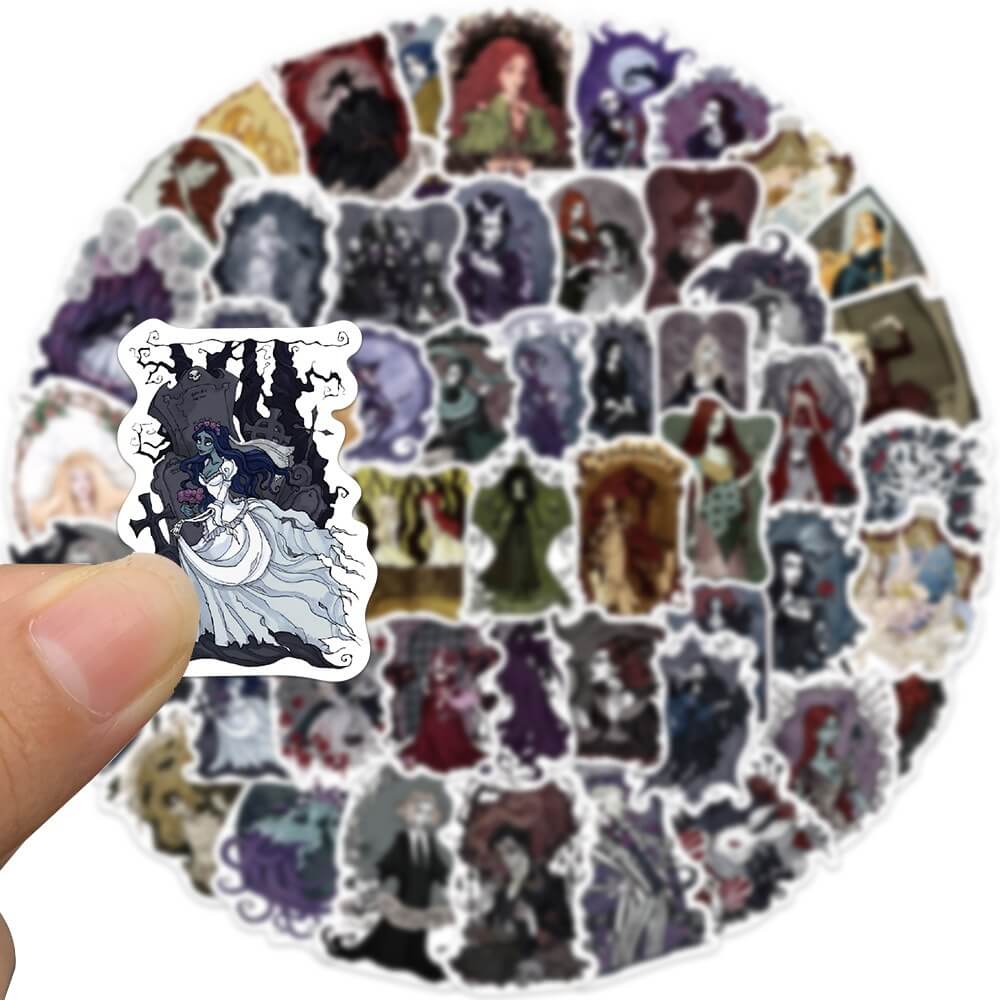 53 pcs Gothic Witch Stickers - Image 3