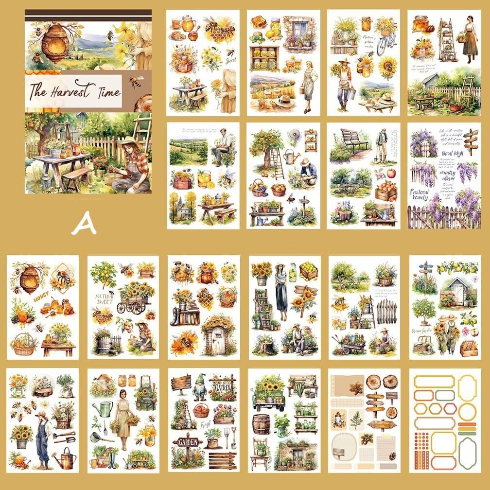 A5 Vintage Sticker Book - Image 19