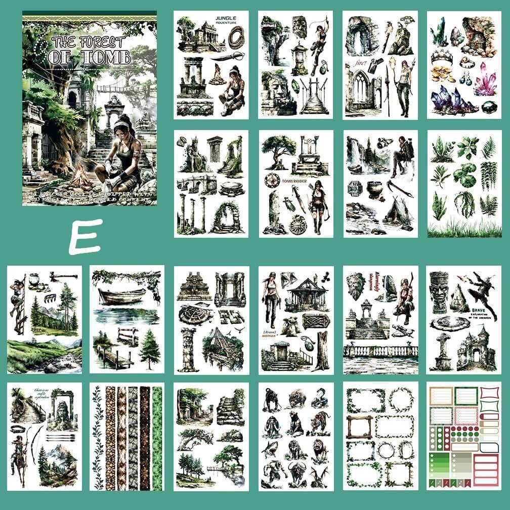 A5 Vintage Sticker Book - Image 23