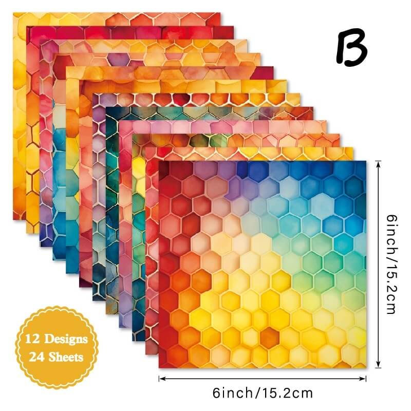 Bee-themed scrapbook paper - Image 11