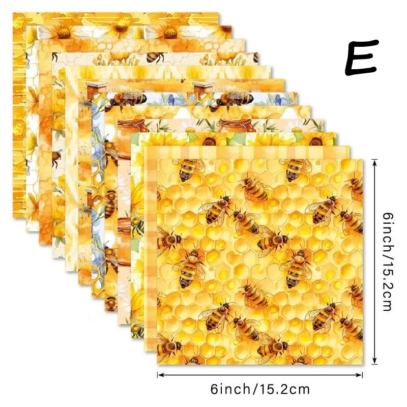 Bee-themed scrapbook paper - Image 15
