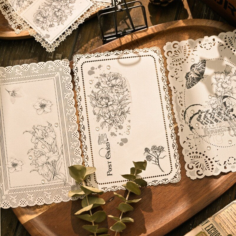 Black and White Garden Rub-On Stickers - Image 4