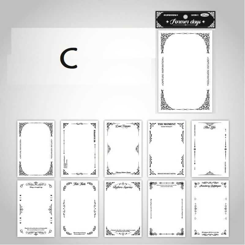 Bordered white cardstock - Image 11