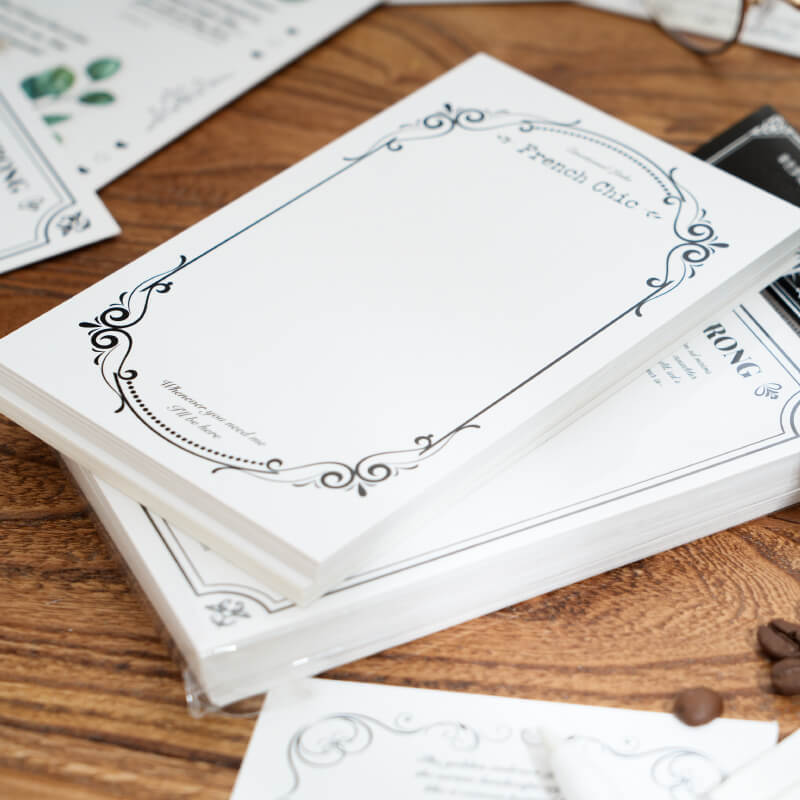 Bordered white cardstock - Image 3