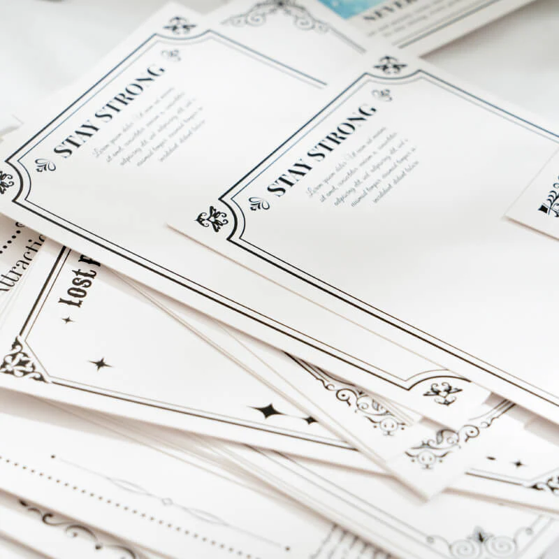 Bordered white cardstock - Image 6