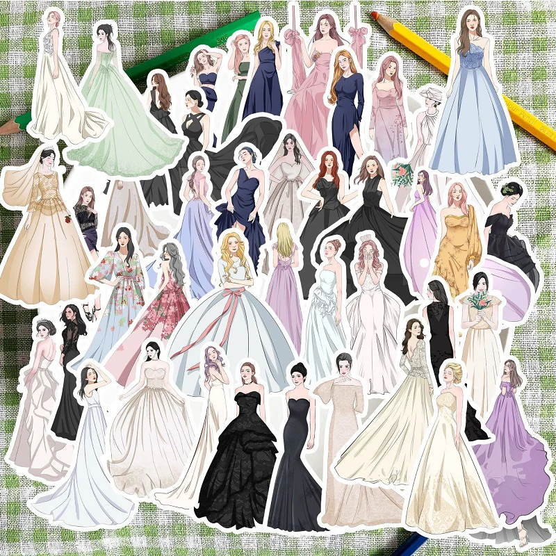 Dress Girl fashion Sticker - Image 3