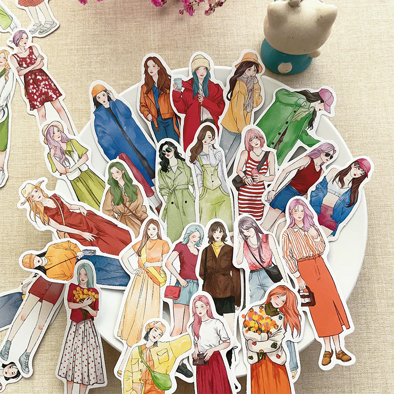 Fashionable girl stickers - Image 3