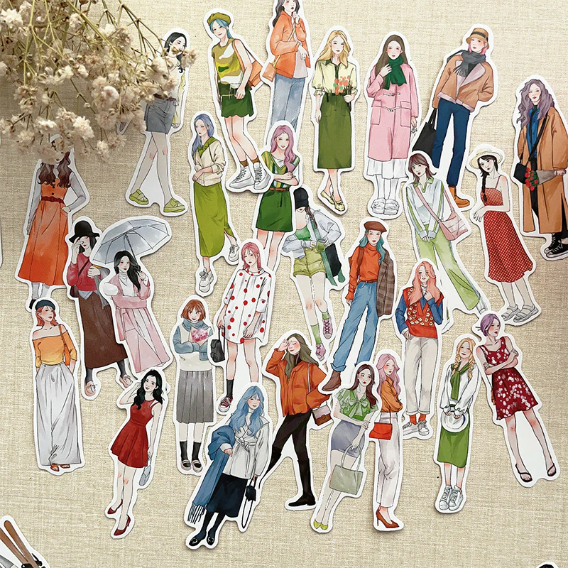 Fashionable girl stickers - Image 4