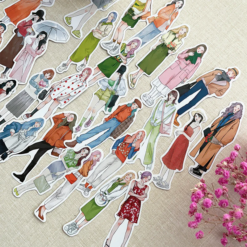 Fashionable girl stickers - Image 5