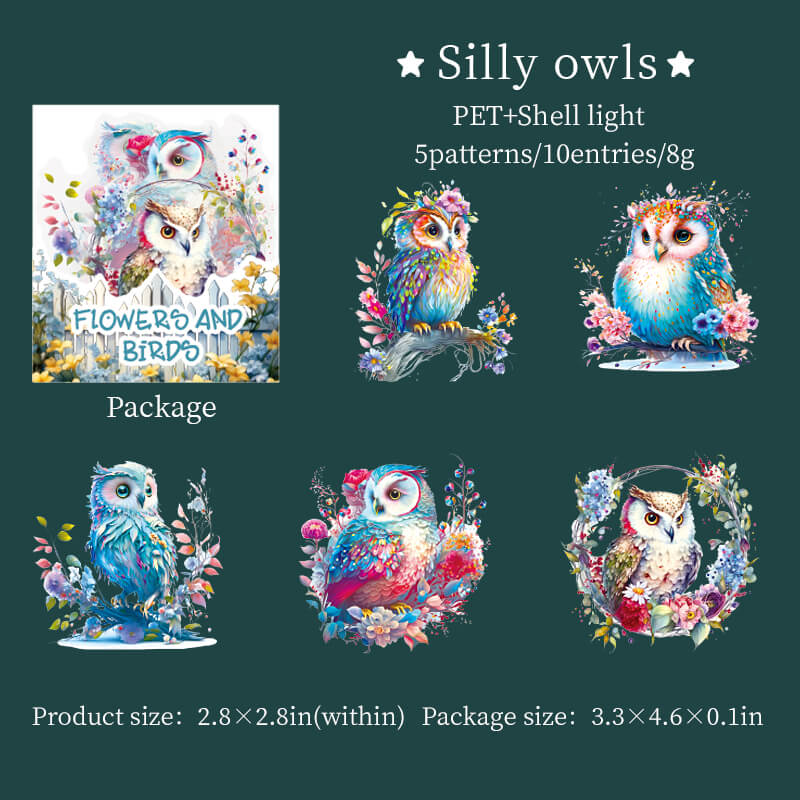 Flower Birds Stickers - Image 11