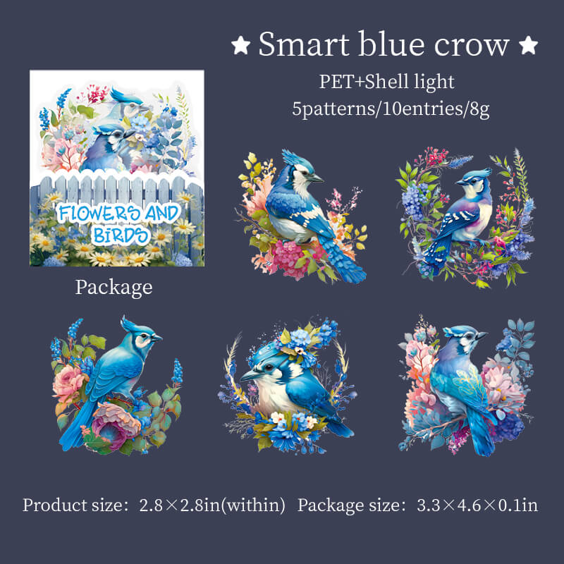Flower Birds Stickers - Image 12