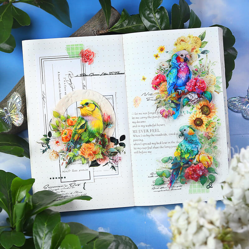 Flower Birds Stickers - Image 3
