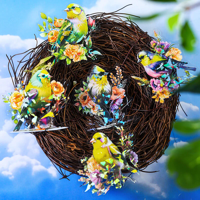 Flower Birds Stickers - Image 5