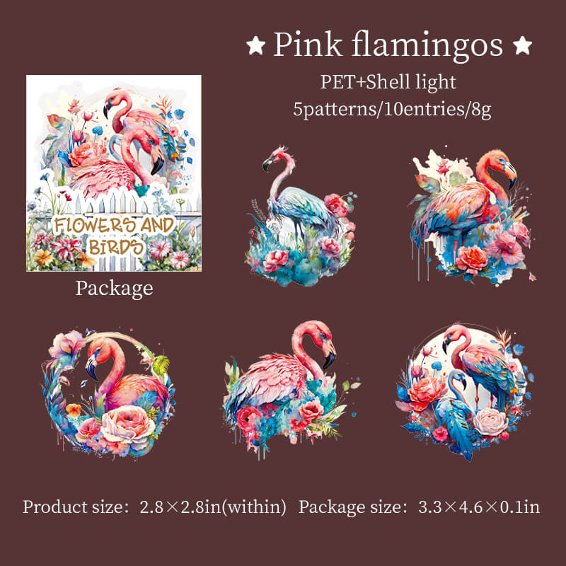 Flower Birds Stickers - Image 9