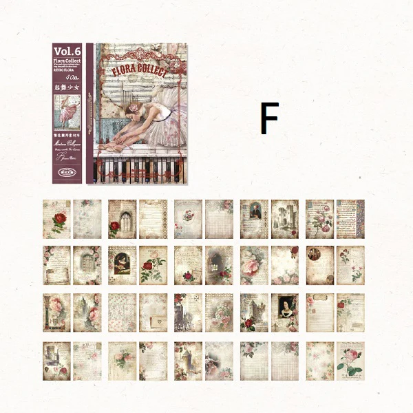 Full-blown Flowers Material Paper - Image 12