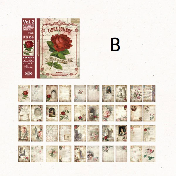 Full-blown Flowers Material Paper - Image 8