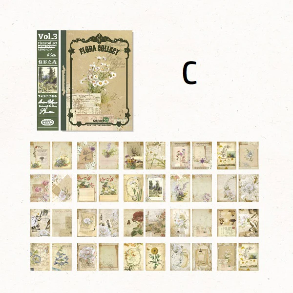 Full-blown Flowers Material Paper - Image 9
