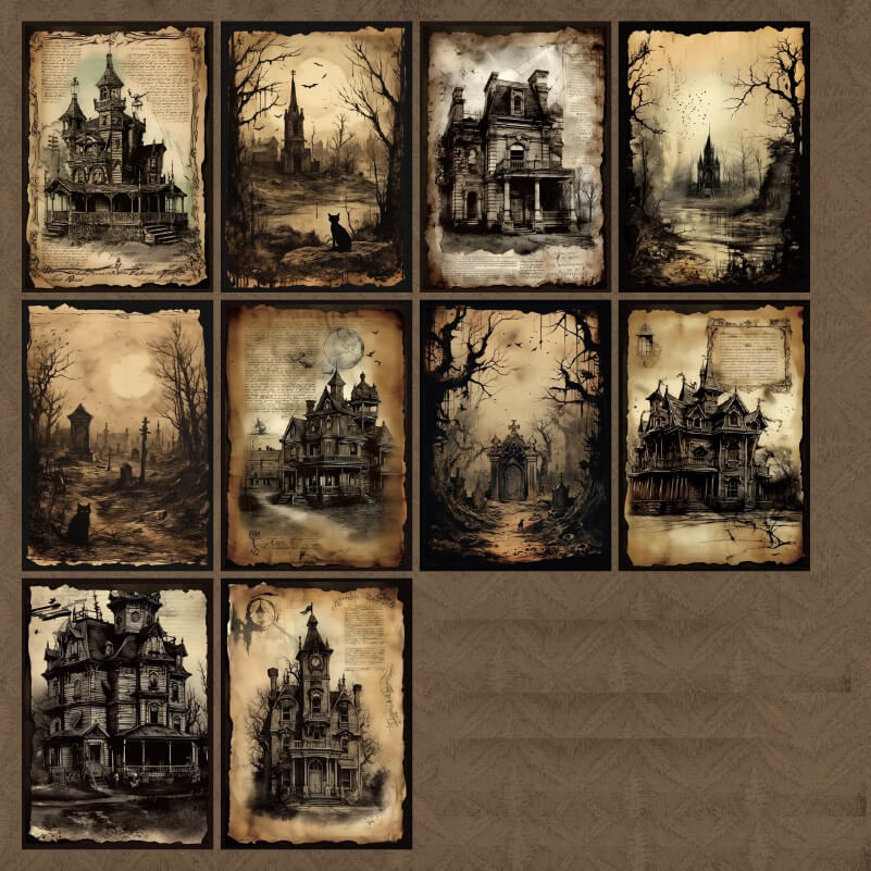 Gothic Decorative Material Paper - Image 11