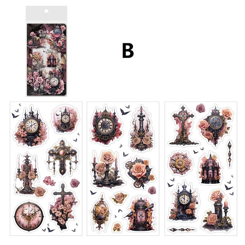 Gothic Style Flower Stickers - Image 10