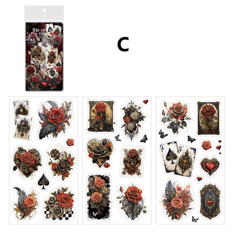 Gothic Style Flower Stickers - Image 11