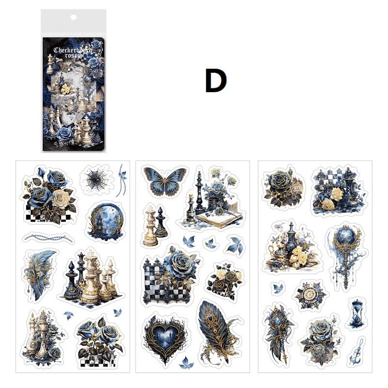 Gothic Style Flower Stickers - Image 9