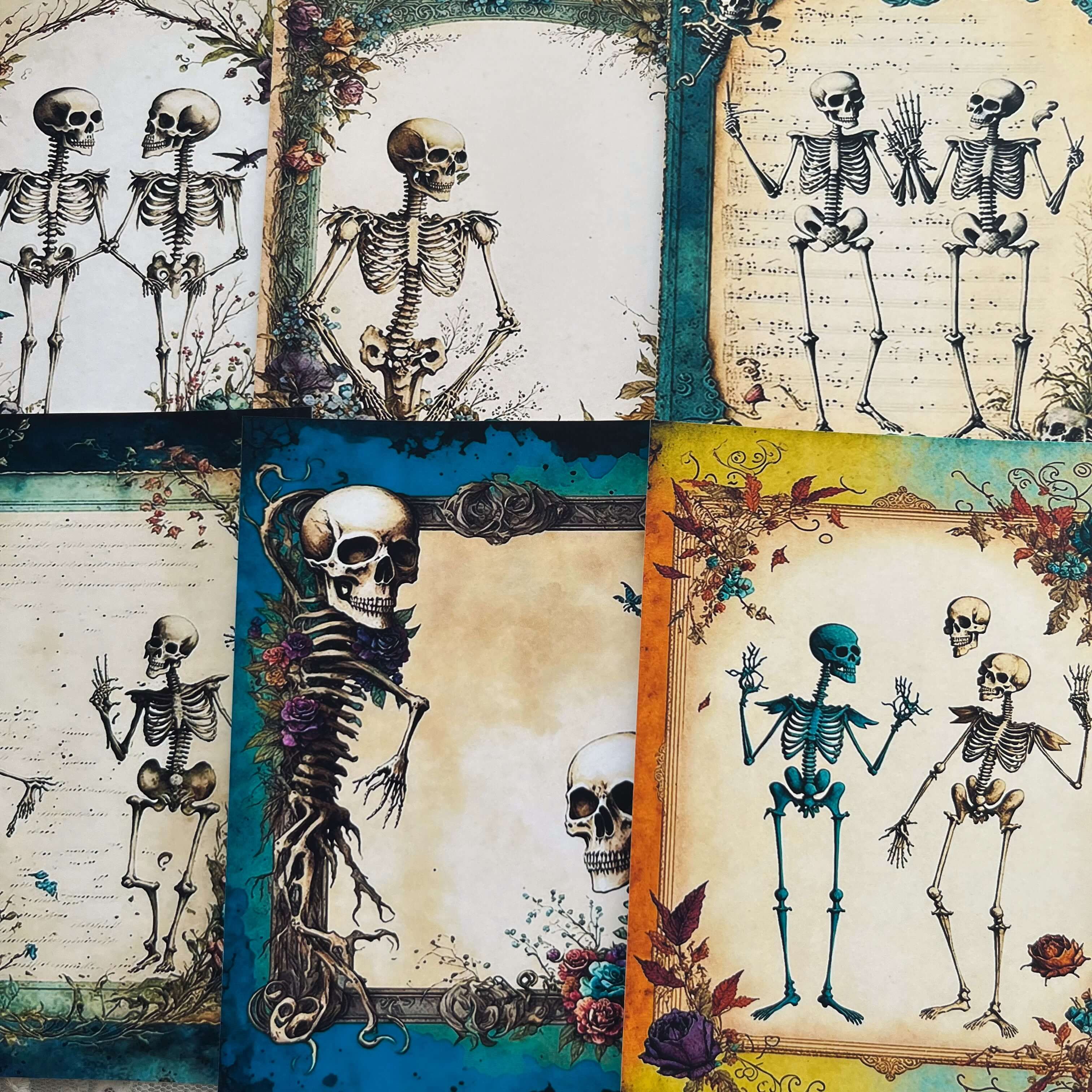 Grotesque Skeleton Material Paper - Image 3
