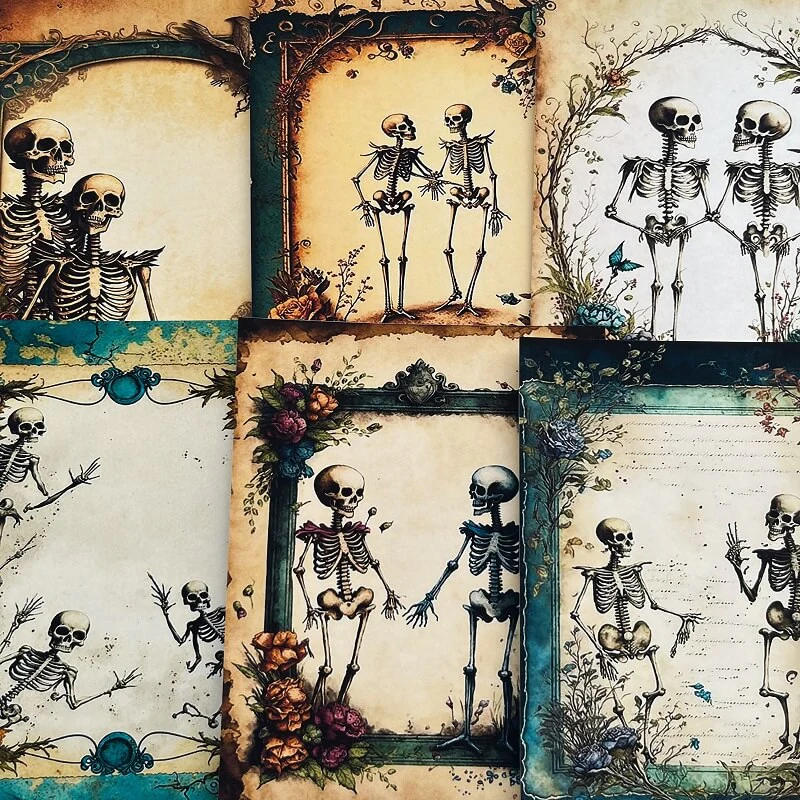 Grotesque Skeleton Material Paper - Image 4