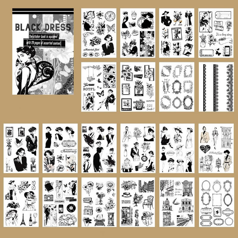 Retro Series Sticker Book - Image 12