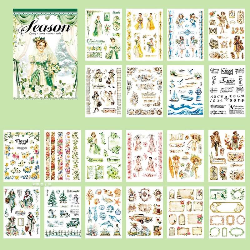 Retro Series Sticker Book - Image 16