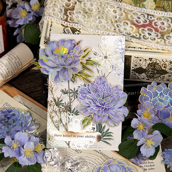 Stamping Large Flower Stickers - Image 3