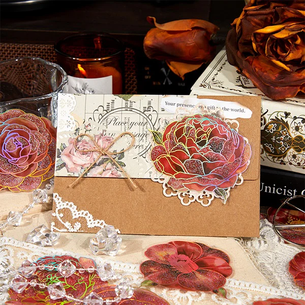 Stamping Large Flower Stickers - Image 4