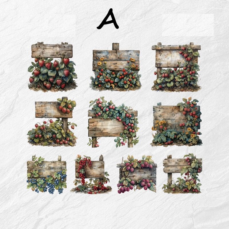 Vegetable and Fruit Garden hardcard stickers - Image 6