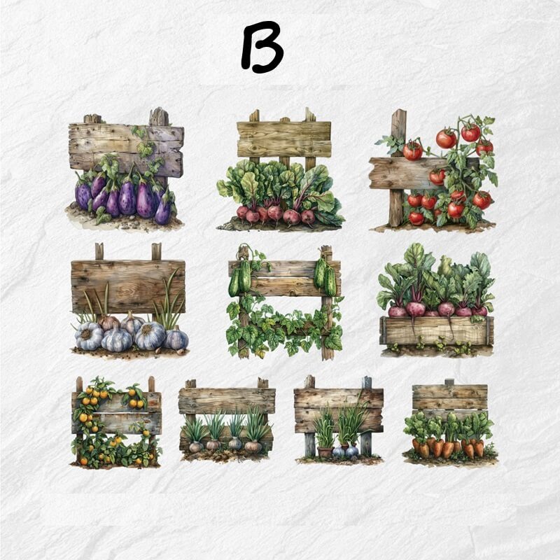 Vegetable and Fruit Garden hardcard stickers - Image 7