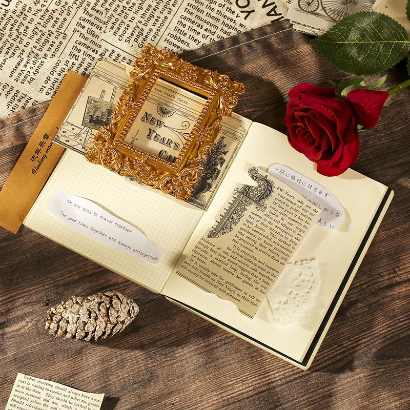 Vintage Coffee Dyed Scrapbook Paper and Lace Doily - Image 6