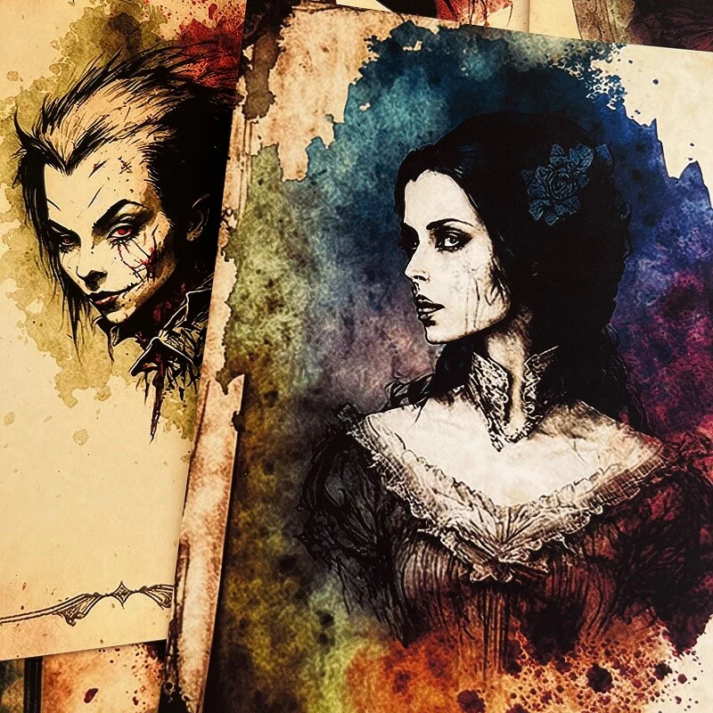 Vintage Dark Witch Material Paper - Image 3