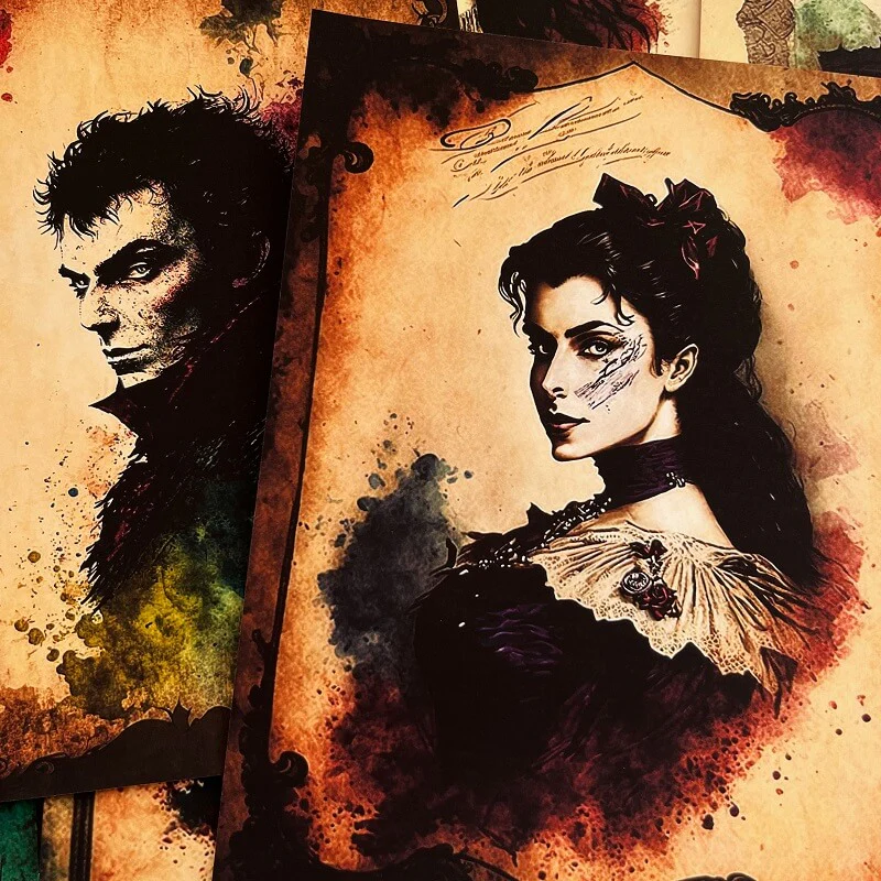 Vintage Dark Witch Material Paper - Image 4