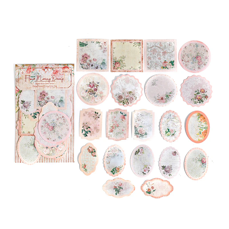 Vintage floral stickers - Image 10