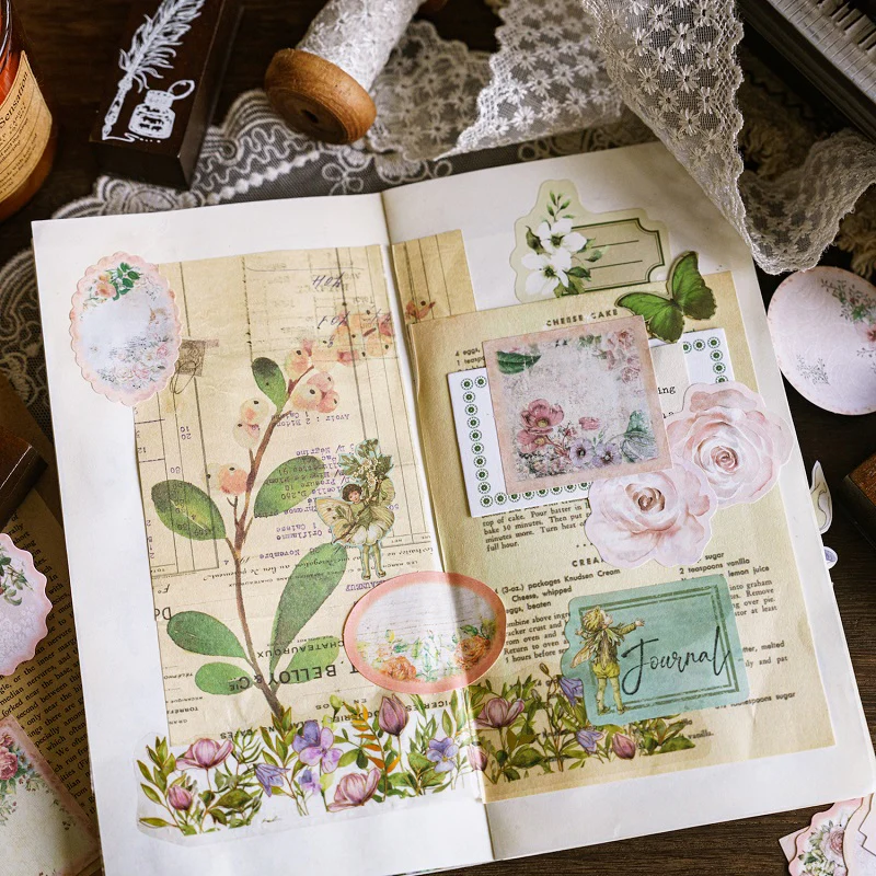 Vintage floral stickers - Image 6