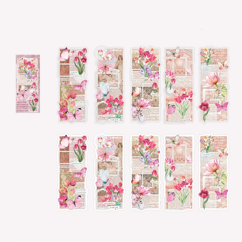 Vintage Flower Butterfly Sticker - Image 11