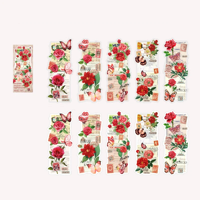 Vintage Flower Butterfly Sticker - Image 5