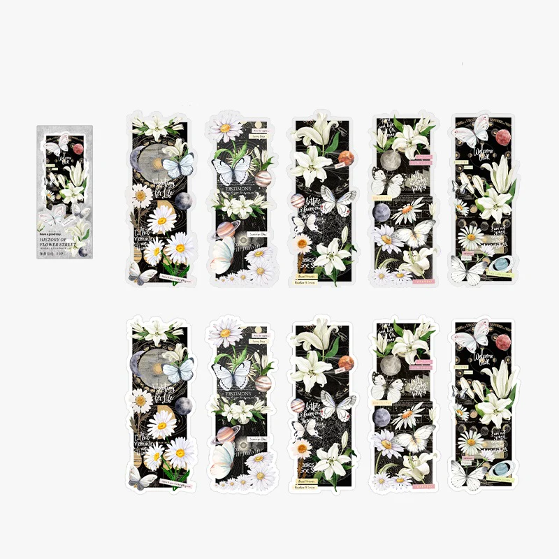 Vintage Flower Butterfly Sticker - Image 6