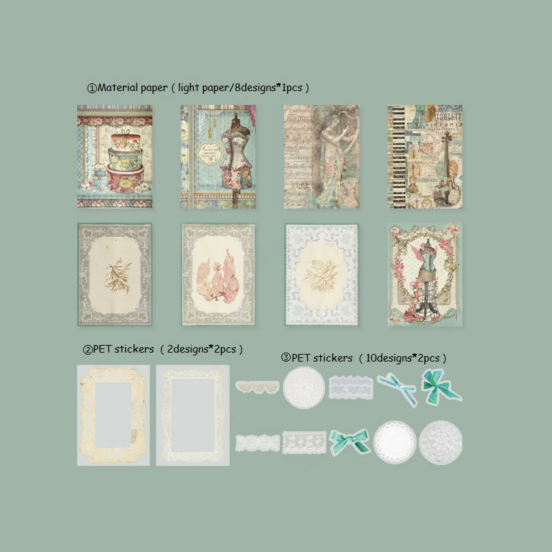 Vintage Hand Ledger Multi Material Paper - Image 13
