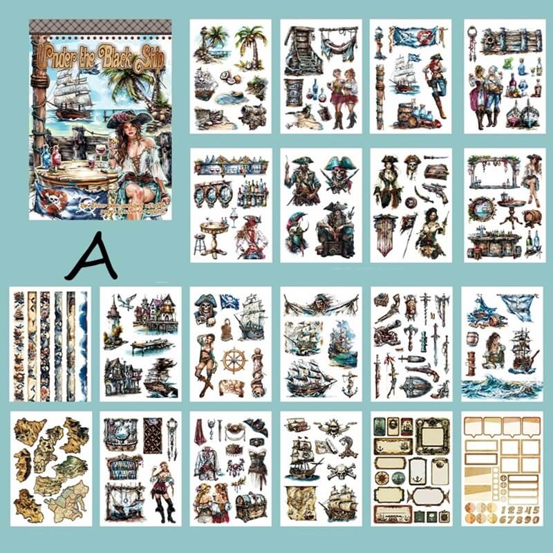 Vintage Handbook Sticker Book - Image 18