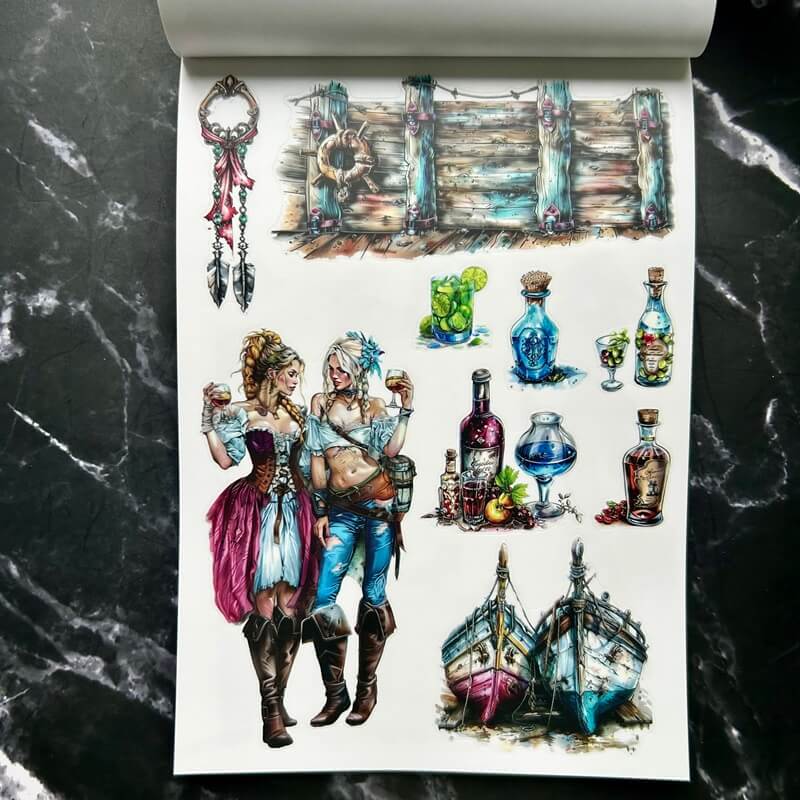 Vintage Handbook Sticker Book - Image 6