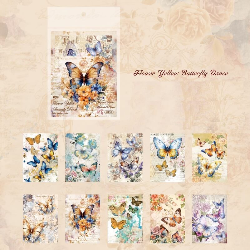 Vintage Memory Series Material Paper - Image 13