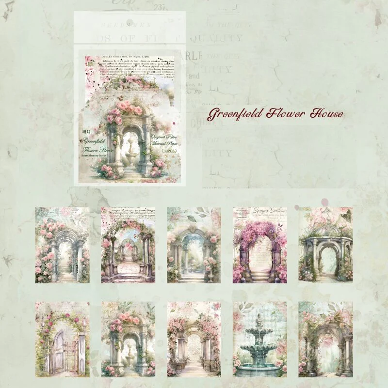 Vintage Memory Series Material Paper - Image 14