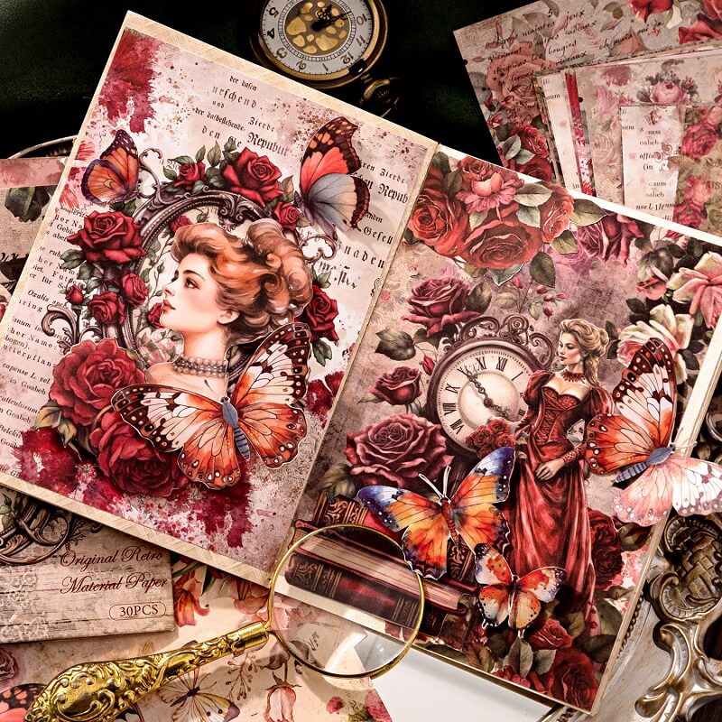 Vintage Memory Series Material Paper - Image 4