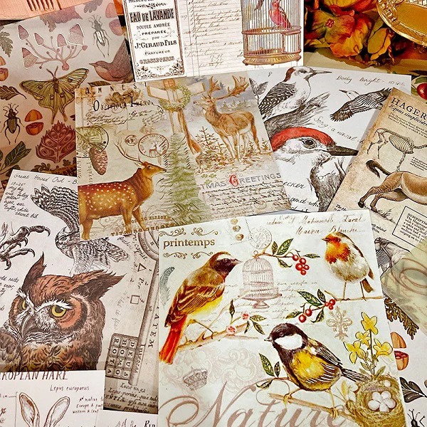 vintage stamping animal paper - Image 3