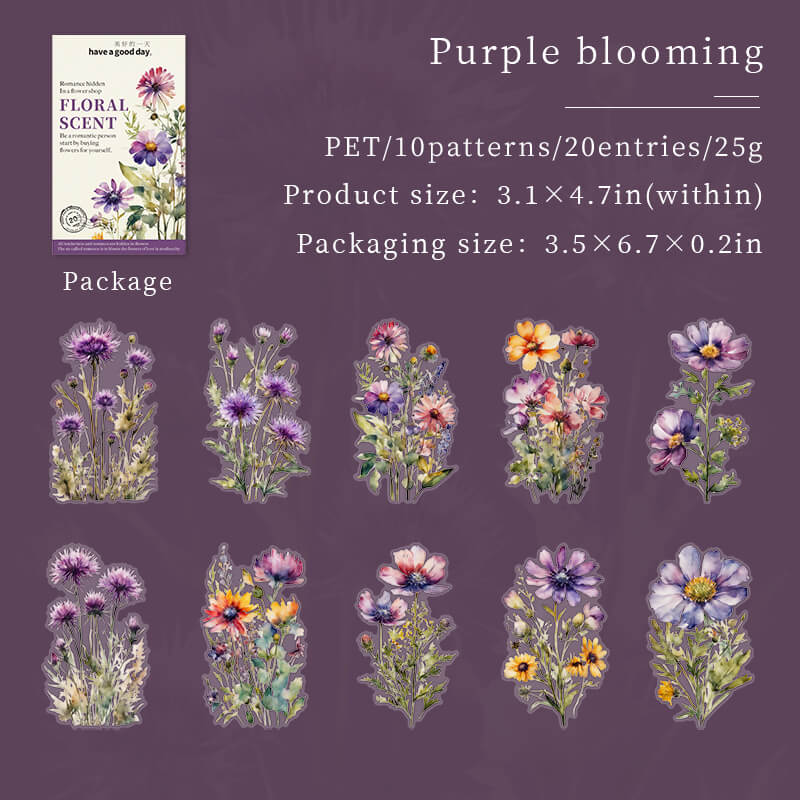Watercolor Flower Stickers - Image 8